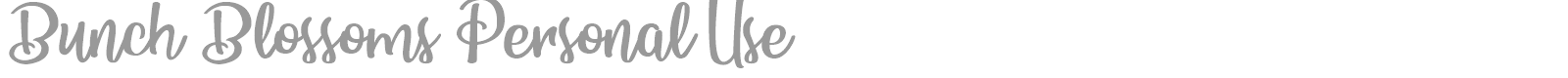 Bunch Blossoms font preview